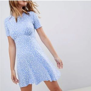 ASOS Blue Polka Dot Dress
